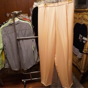 Elegant peach silk Pants
